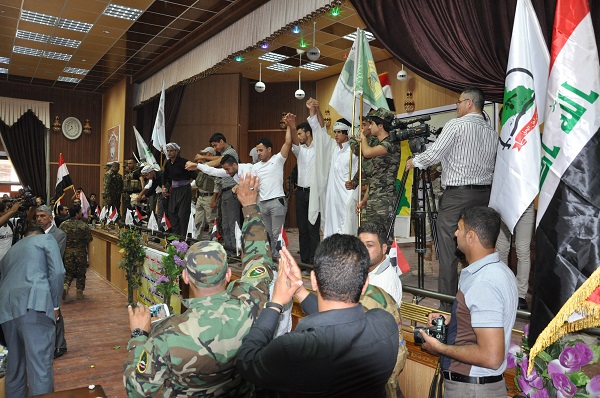 مشاركة كلية الفنون الجميلة في احتفالية مساندة الحشد الشعبي والقوات المسلحة الباسلة