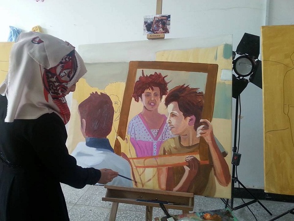 اعمال طالبات المرحلة الرابعة قسم التربية الفنية بمادة مشروع التخرج