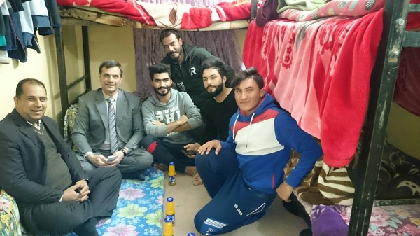 زيارة تفقدية الى الاقسام الداخيلة لطلبة كلية الفنون الجميلة