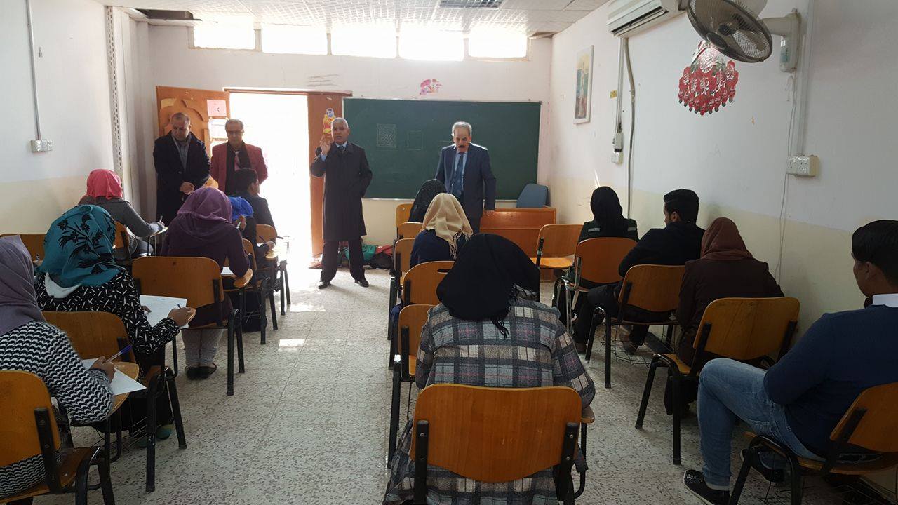 الامتحانات الفصلية في كلية الفنون الجميلة في جامعة القادسية