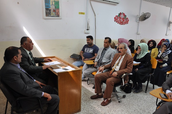 ندوة فكرية بعنوان( المخطط الداعشي في تفتيت النسيج الاجتماعي العراقي) قدمها (أ.م.د.عصام حسن احمد الدليمي)