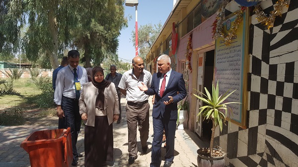 زيارة تفقدية للسيدة رئيس الجامعة الى كلية الفنون الجميلة