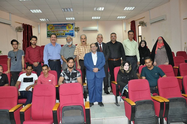 استضافة الفنان والكاتب الممثل المسرحي (عبد الصاحب ابراهيم اميري )في كلية الفنون الجميلة