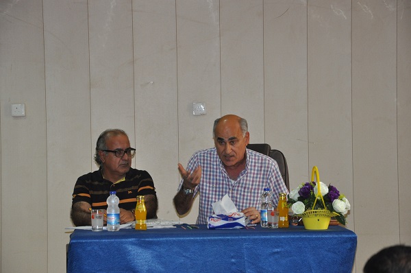 ورشة عمل بعنوان ( الثقافة الشعبية بين النصية والأدائية .. الاشهار انموذجا) للاستاذ الدكتور محمد ابو خضير من جامعة بابل كلية الفنون الجميلة