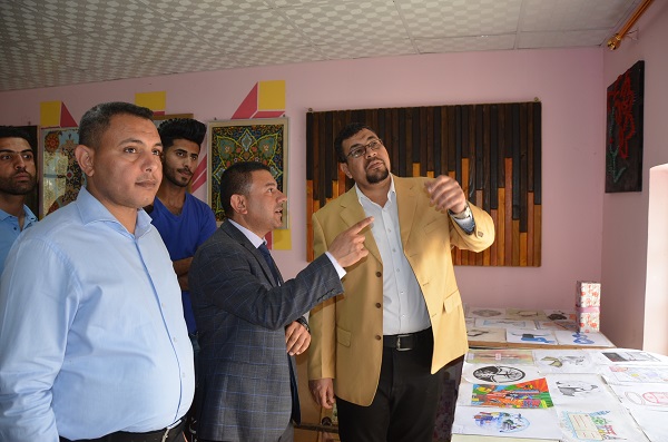 كلية الفنون الجميلة في جامعة القادسية تقيم معرضاً فنياً بعنوان التصميم السنوي الثاني