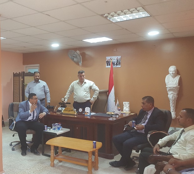 السيد رئيس جامعة القادسية يزور كلية الفنون الجميلة للاطلاع على خطوات اكمال البرنامج الحكومي